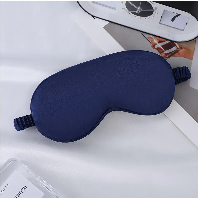 Masque de sommeil en soie douce, 100 % occultant, sans pression sur les yeux, avec sangle réglable, idéal pour le voyage 8
