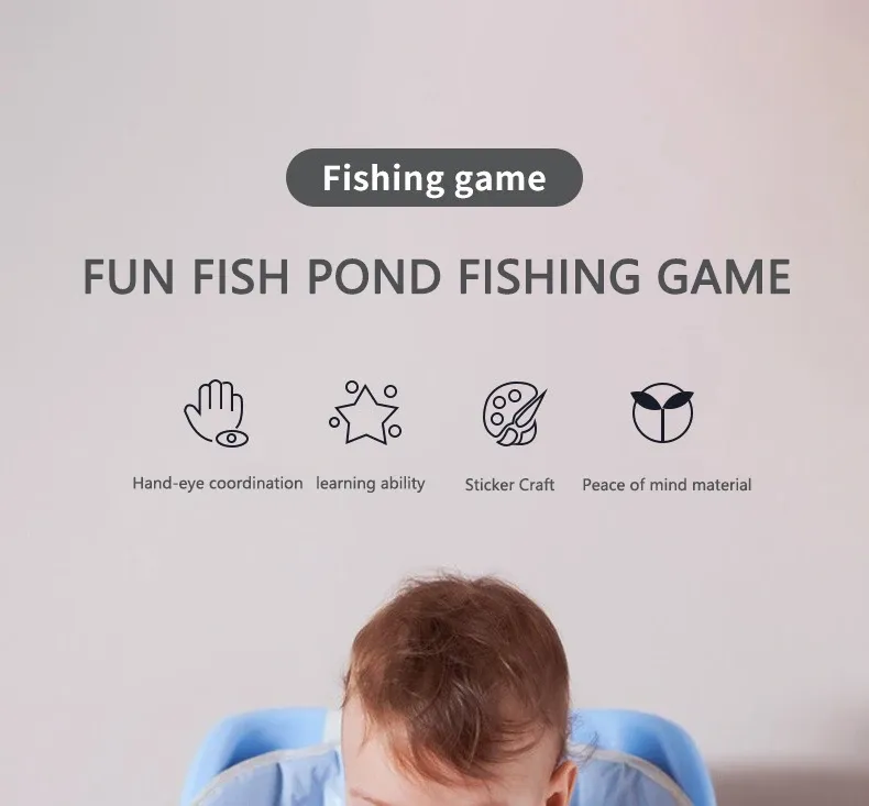 Jeu de pêche magnétique en bois Montessori