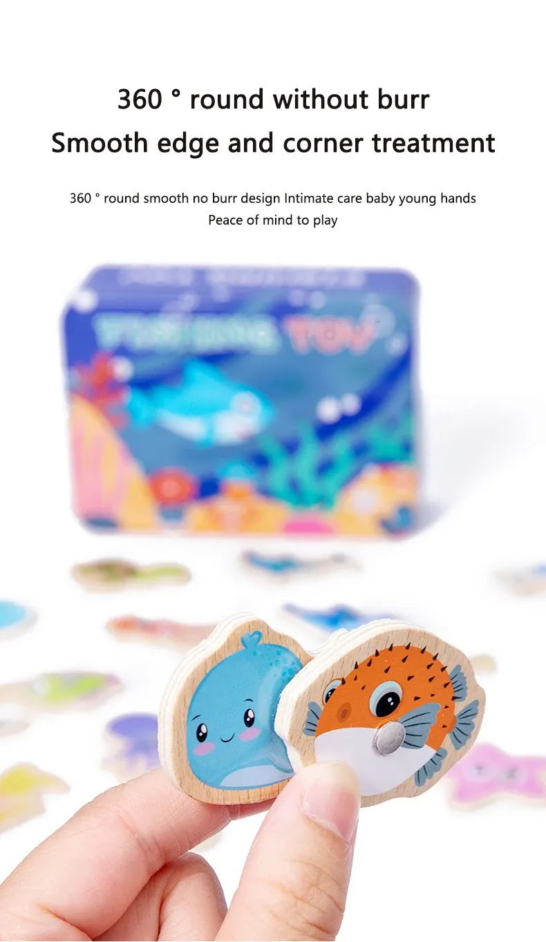 Univers marin en bois pour enfants