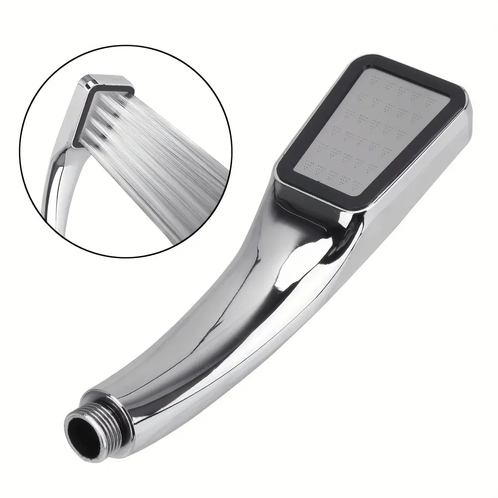 Pommeau de douche carré à effet pluie, vue d'ensemble