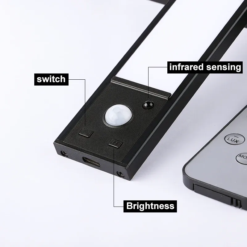 Lampe LED sous-meuble, détail de la diffusion lumineuse