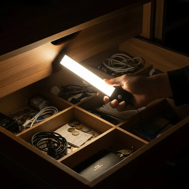 Lampe LED sous-meuble, style épuré