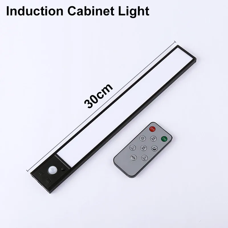 Lampe LED sous-meuble avec détecteur de mouvement, veilleuse rechargeable par USB et fixation magnétique pour chevet, armoire et escalier 8
