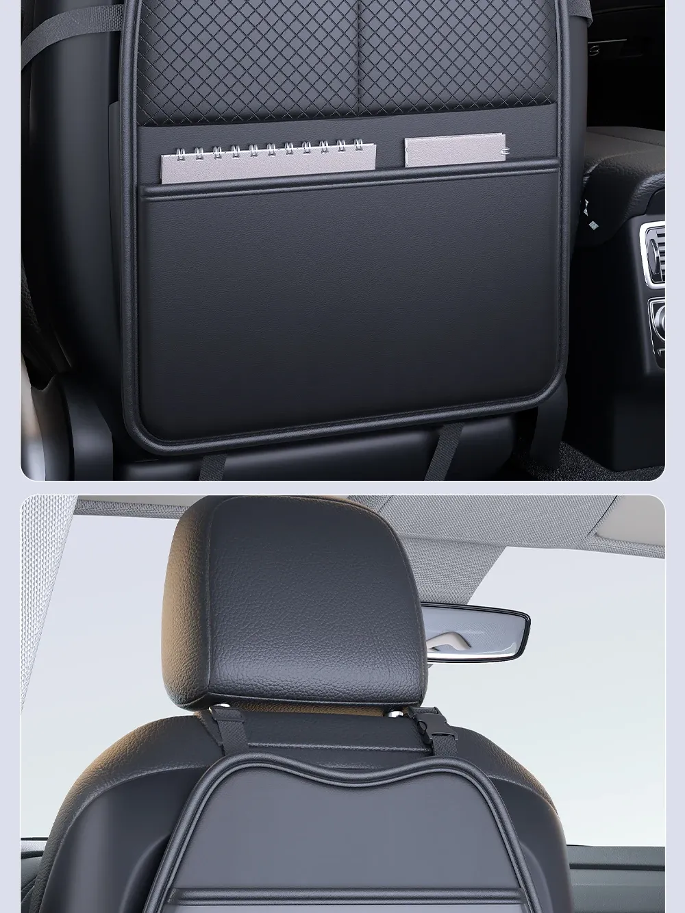 Housse de protection pour siège auto, rangement organisé