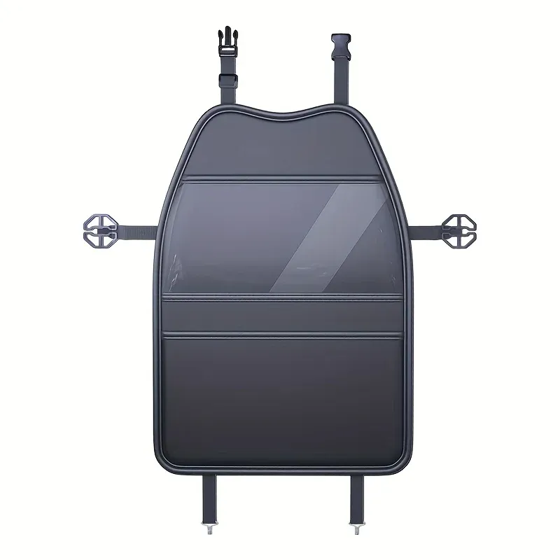 Housse de protection pour siège auto en PU avec coussin anti-coups de pied, poches de rangement et support de tablette multifonctionnel 7