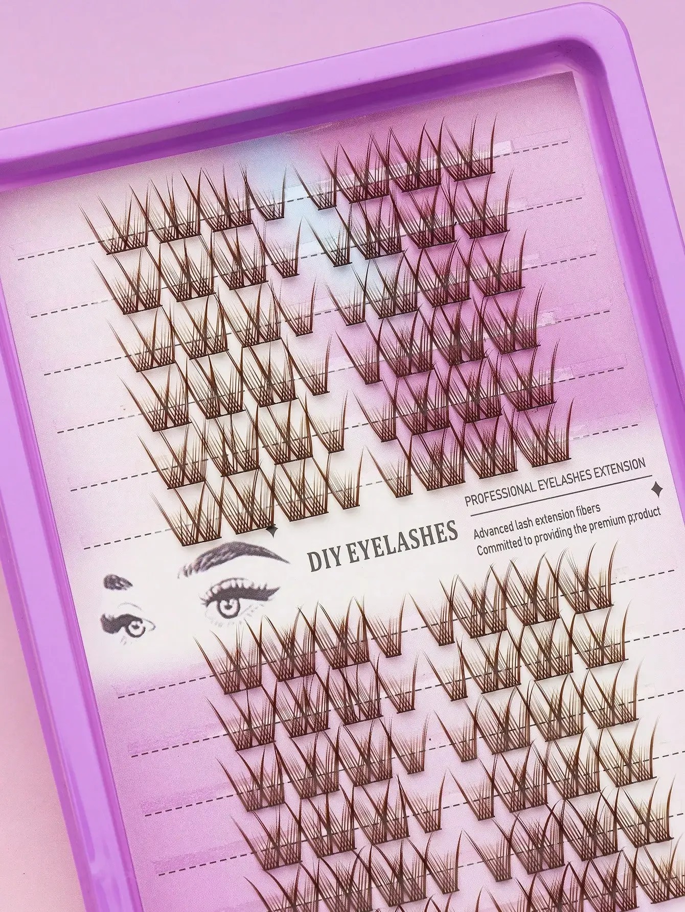 Extensions de cils Ayr, détail des segments