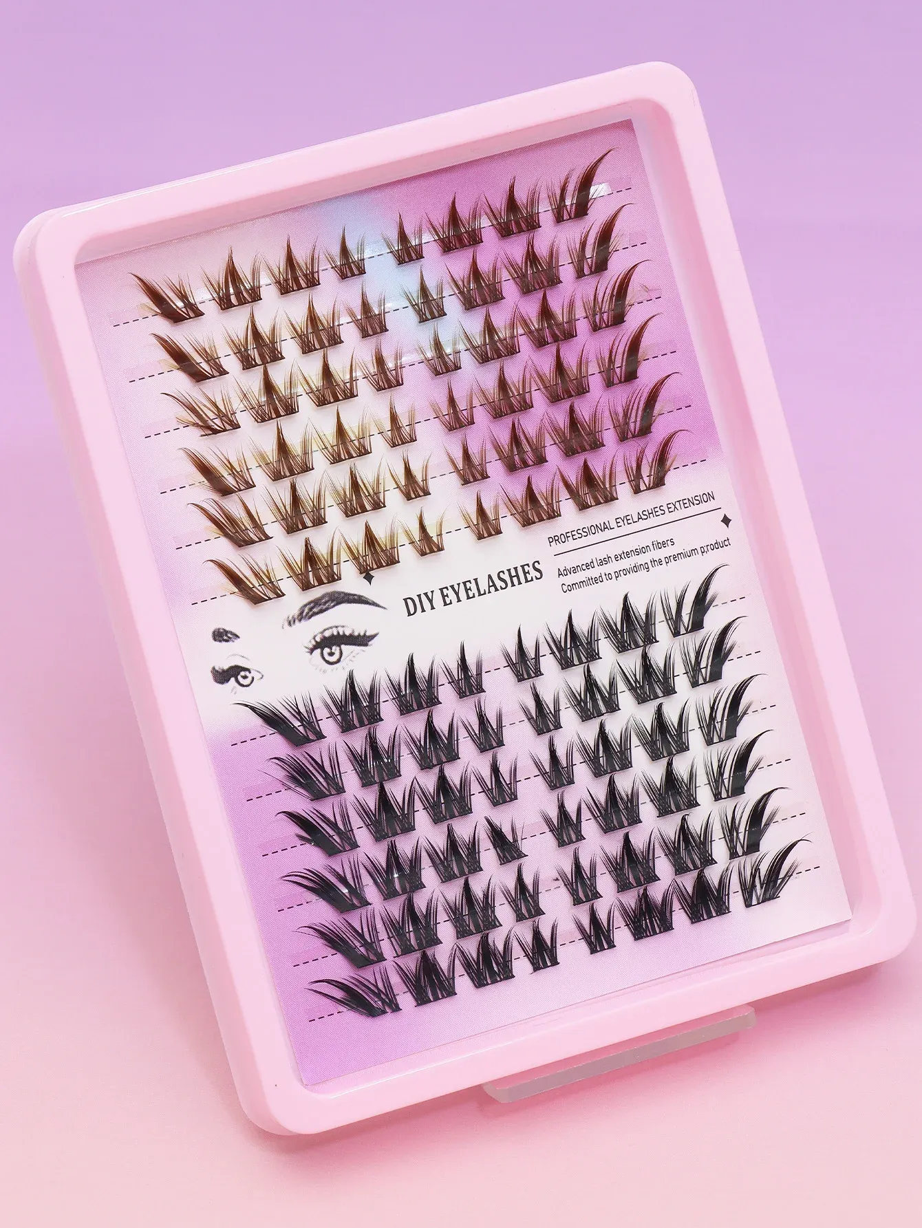 Extensions de cils Ayr, texture des fibres