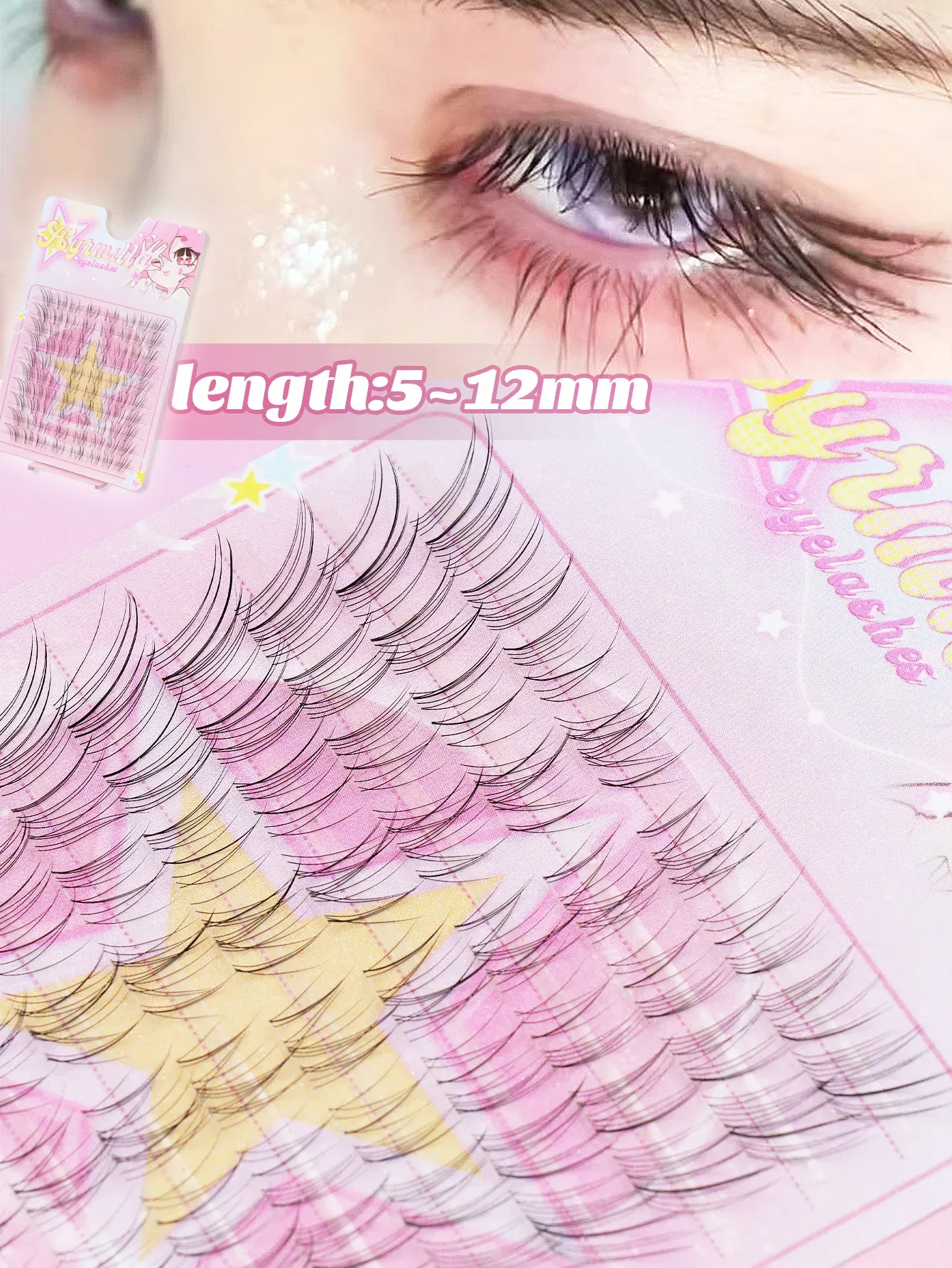 Extensions de cils Ayr, finesse des cils