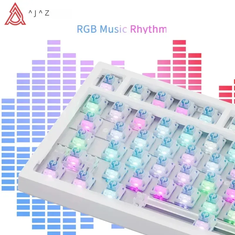Clavier mécanique AJAZZ AK820 / AK820Pro 75 %, 82 touches, filaire monomode et sans fil Bluetooth, pour PC et ordinateur portable 2