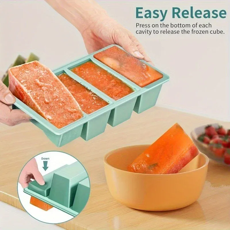 Plateau de congélation en silicone, vue complémentaire