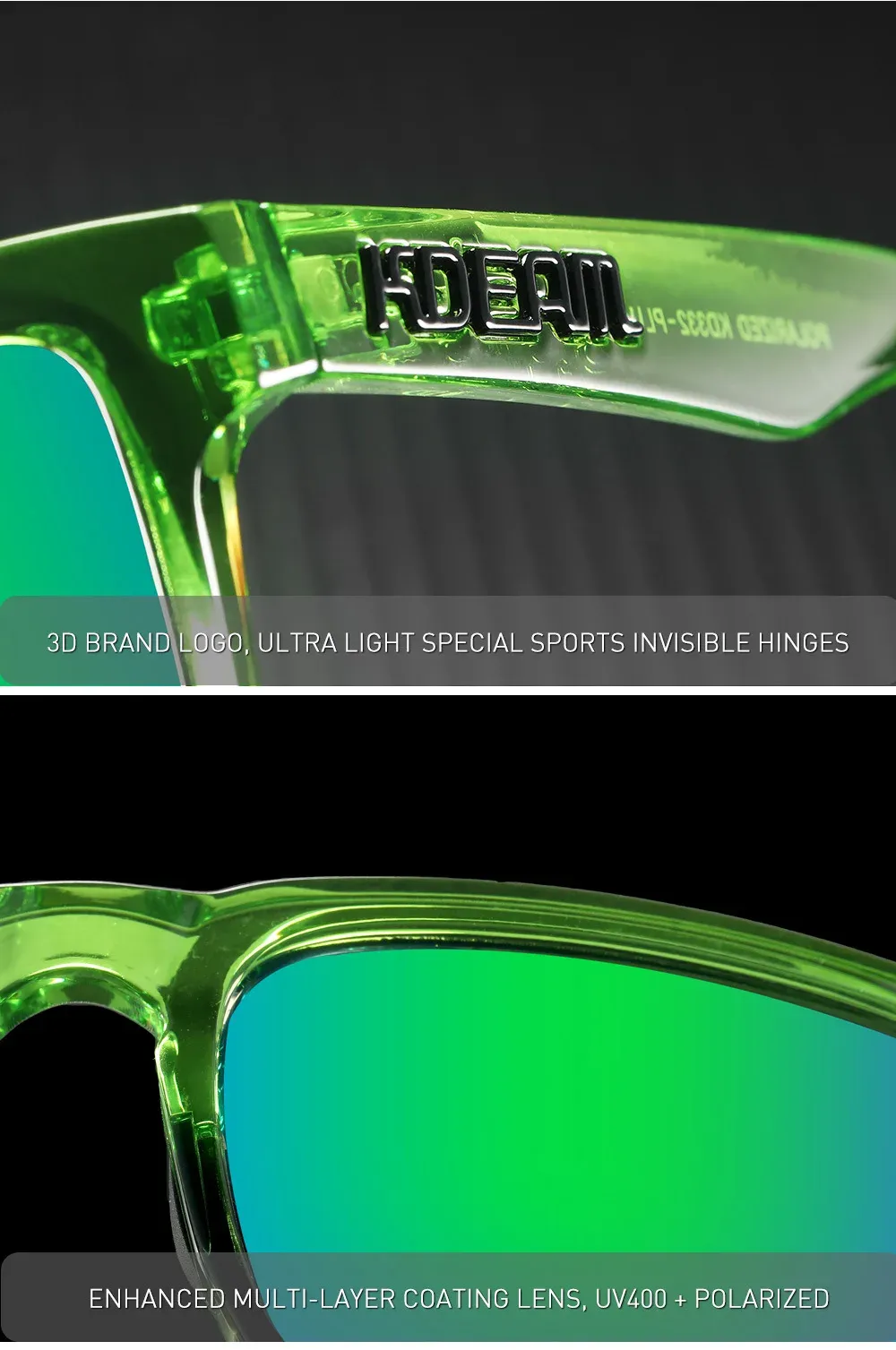 Lunettes KDEAM, style urbain