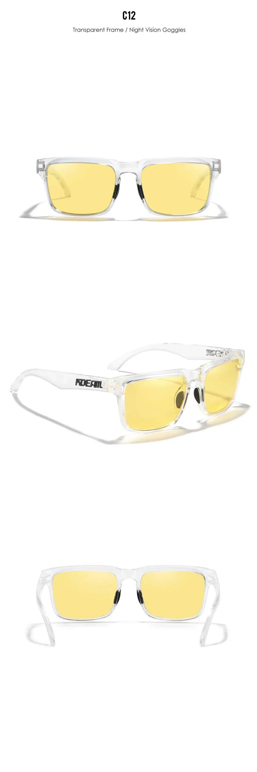 Lunettes KDEAM, détail de l'ensemble