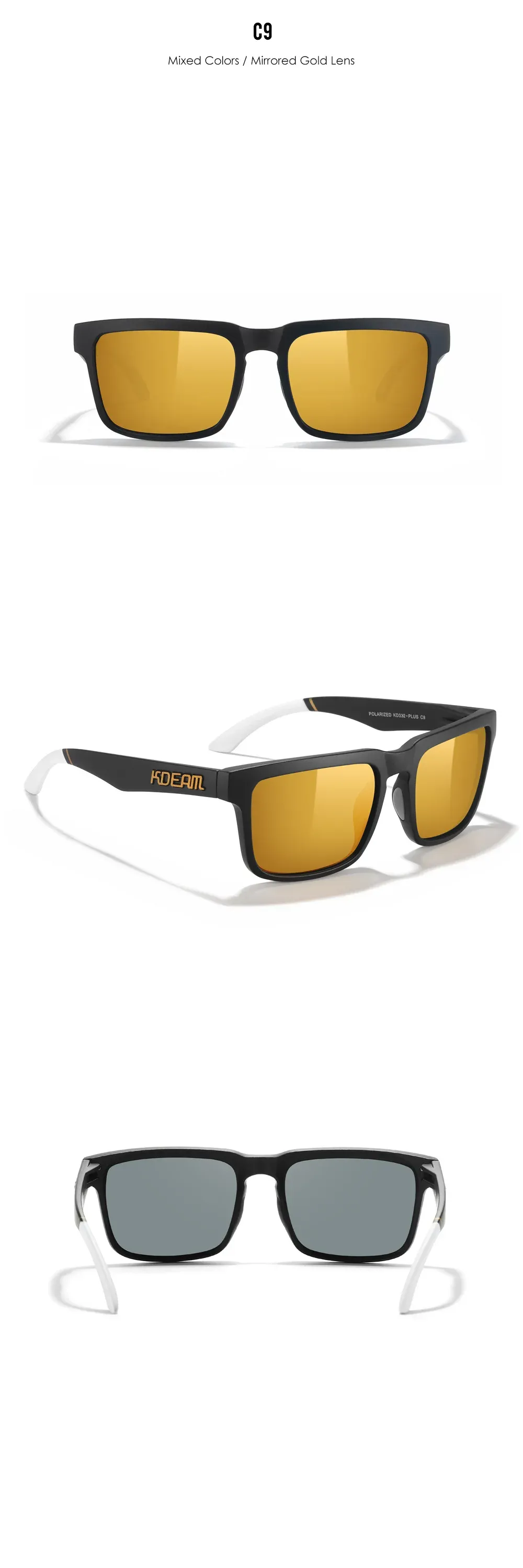 Lunettes KDEAM, finitions du cadre