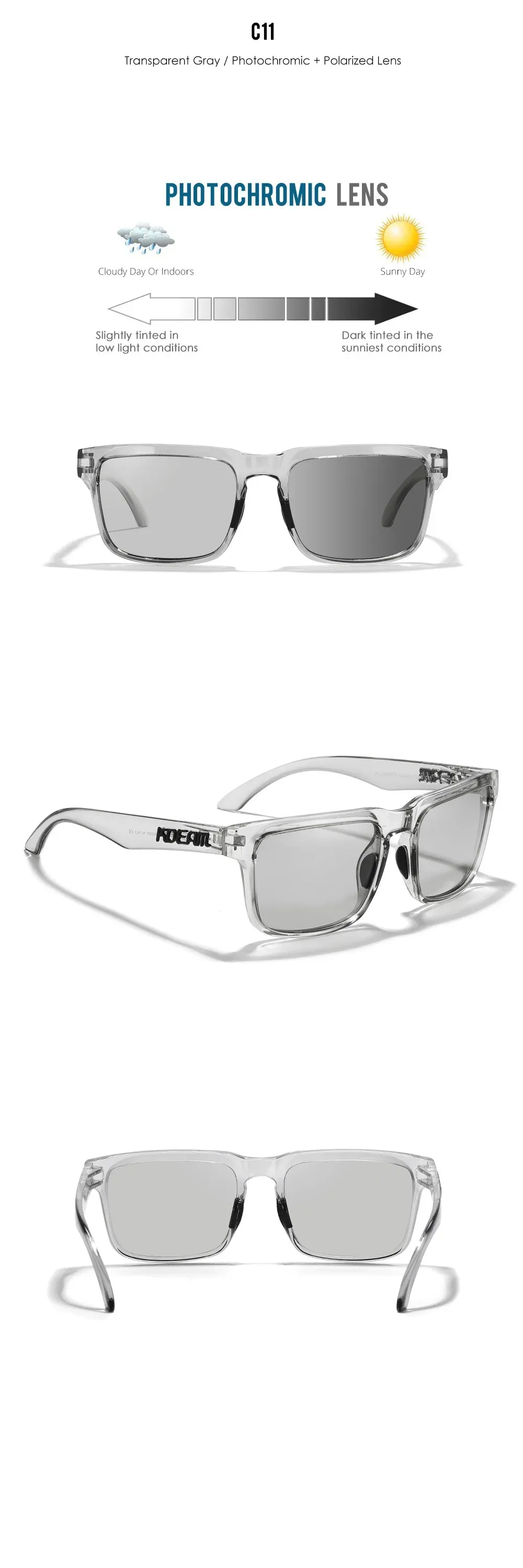Lunettes KDEAM, style en extérieur