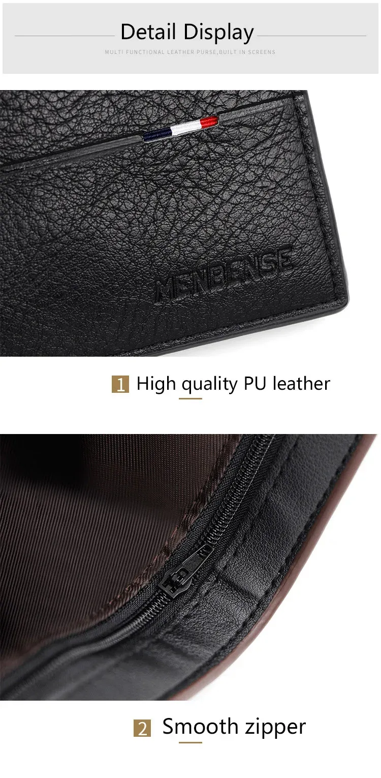 Portefeuille homme, vue latérale