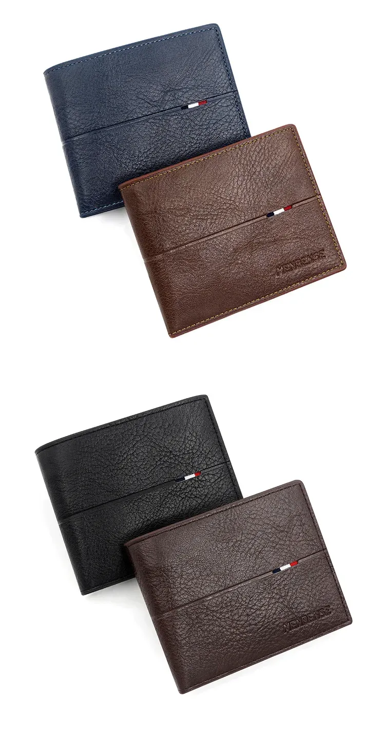 Portefeuille homme, ouverture complète