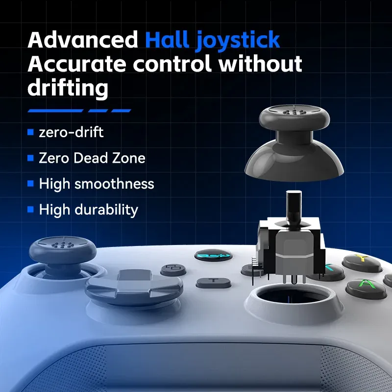 Manette de jeu mobile sans fil G6 avec gâchettes et joysticks à effet Hall, compatible Switch, PC, Android et iOS 2