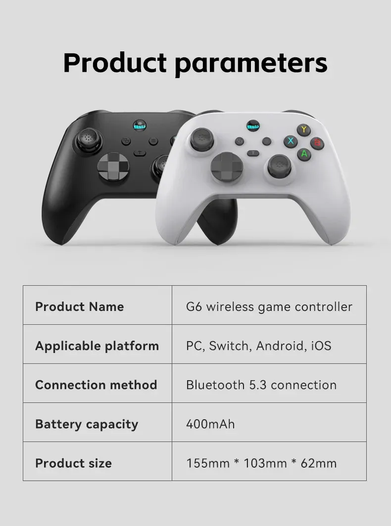 Manette G6 en utilisation