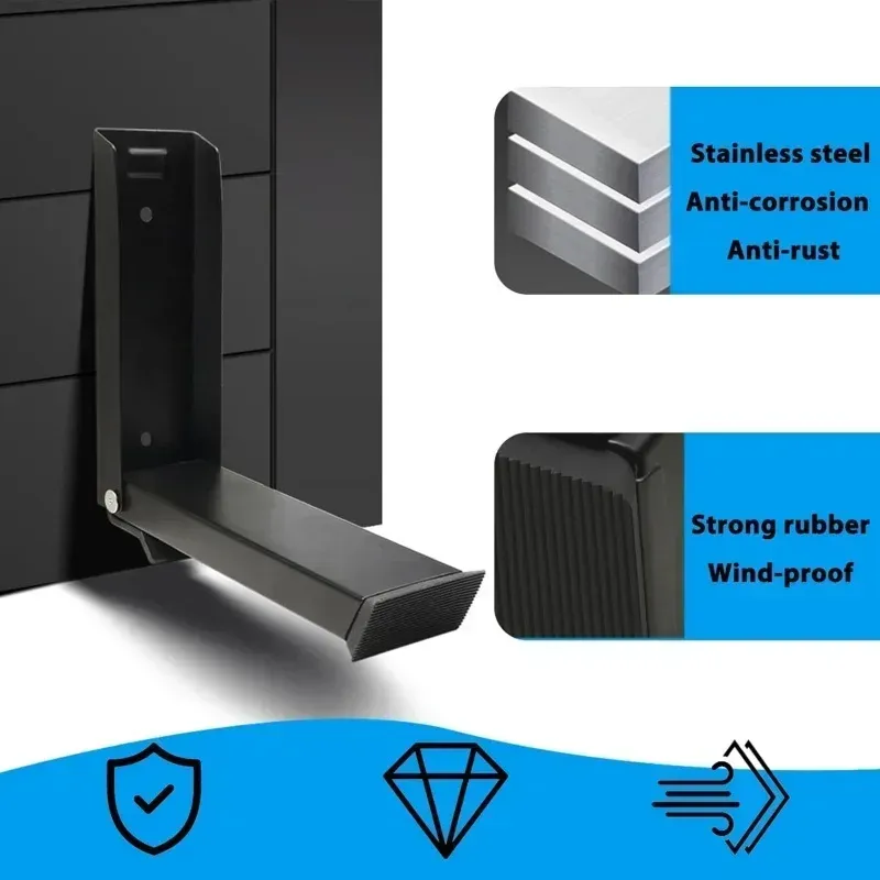 Butoir de porte pliable en acier inoxydable, utilisation quotidienne