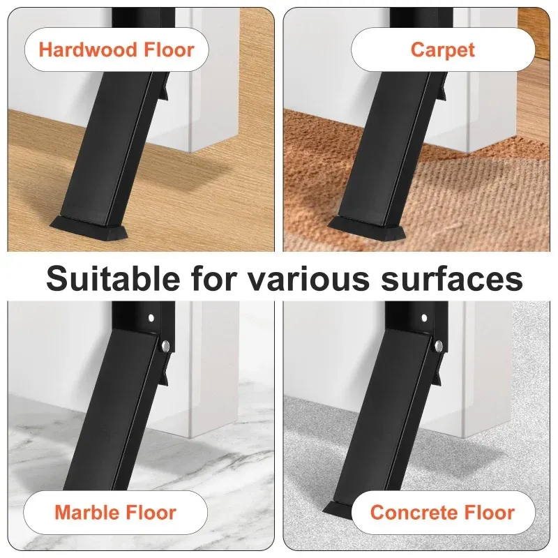 Butoir de porte pliable en acier inoxydable, en situation