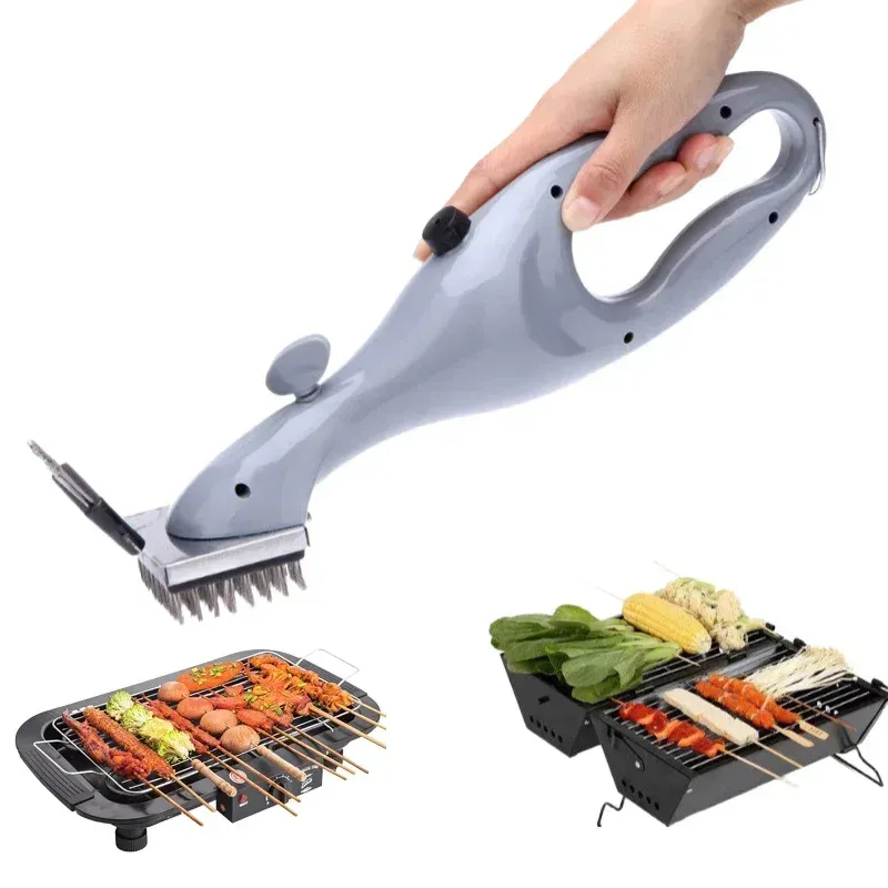 Brosse de nettoyage à vapeur pour gril de barbecue avec pulvérisateur d'eau - Image 1