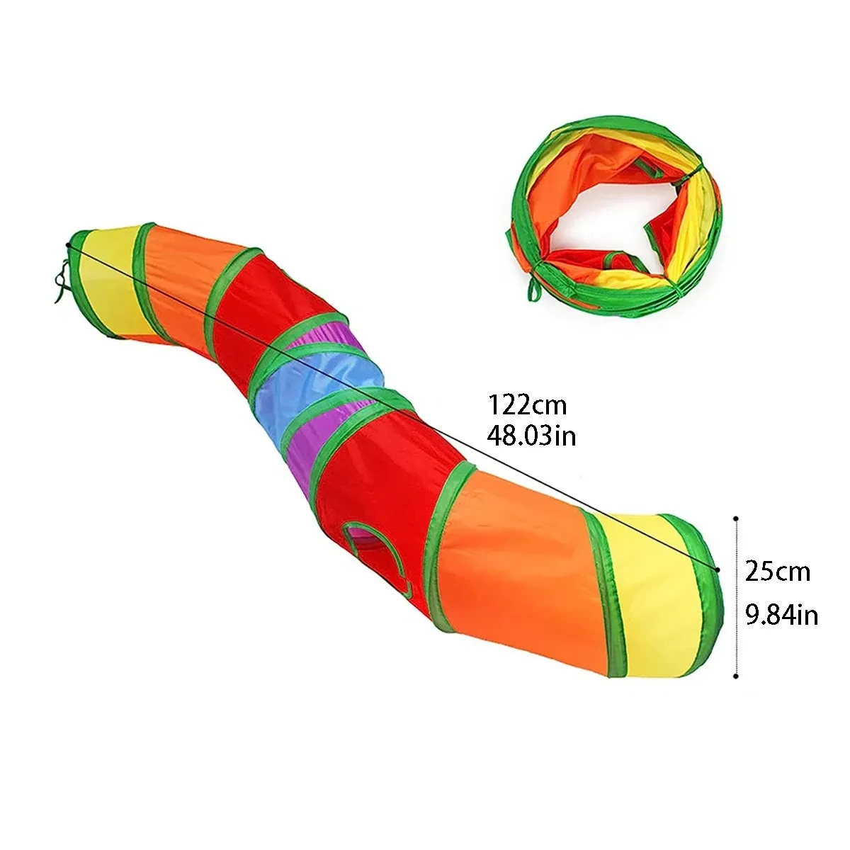 Tunnel pliable pour chat, jouet d'entraînement interactif pour chaton 7