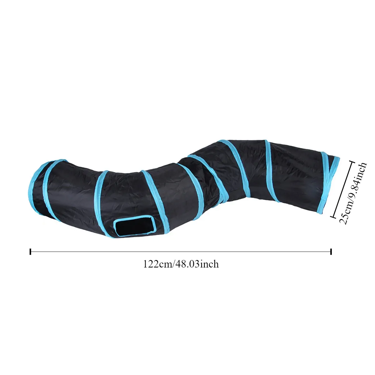 Tunnel pliable pour chat, jouet d'entraînement interactif pour chaton 8
