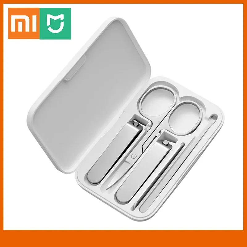 Kit de manucure et pédicure Xiaomi Mijia d'origine, 5 pièces, kit d'hygiène de voyage portable, coupe-ongles en acier inoxydable - Image 1