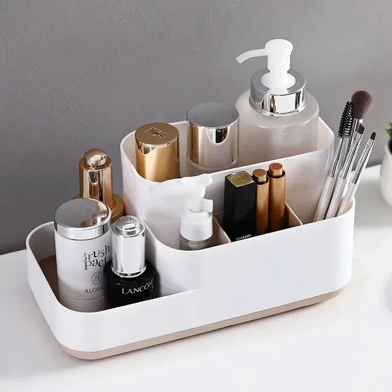Boîte de rangement avec tiroirs pour maquillage – Organisateur de bureau élégant pour cosmétiques, bijoux et accessoires de beauté
