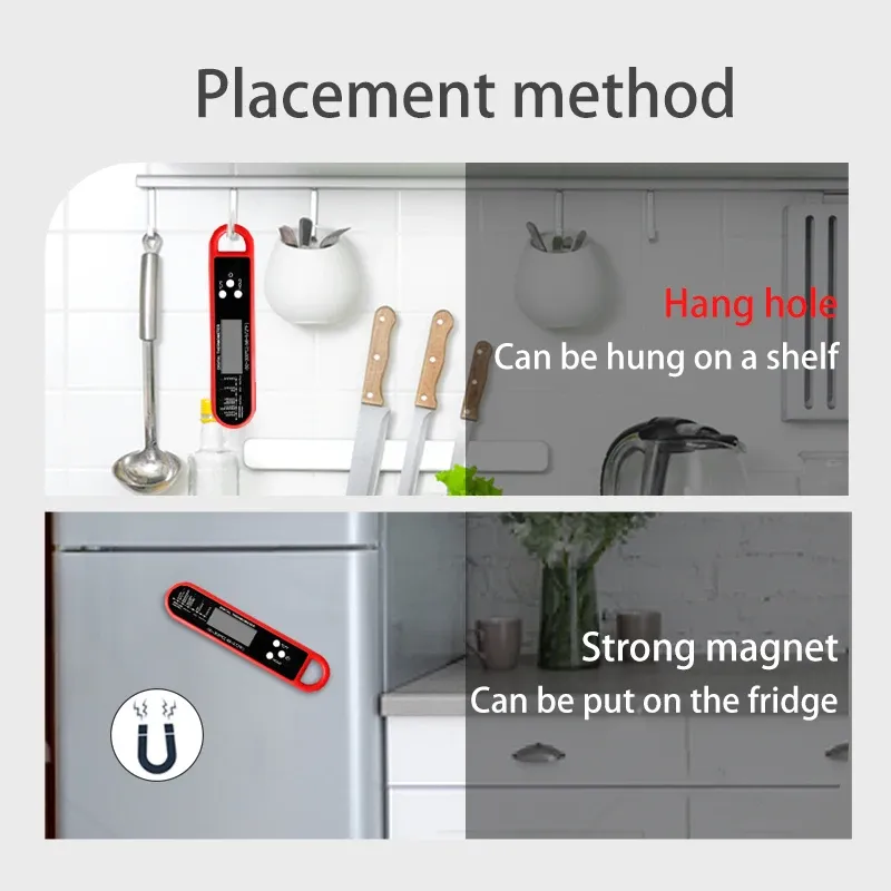Thermomètre à viande en cuisine