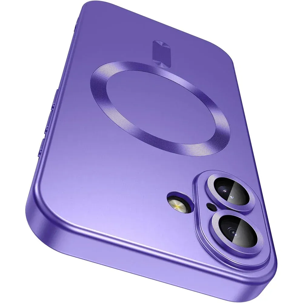 Coque magnétique compatible MagSafe pour iPhone 18 Pro, 17, 16, 15, 14, 13, 12, 11 et Pro Max, avec protection d'objectif photo