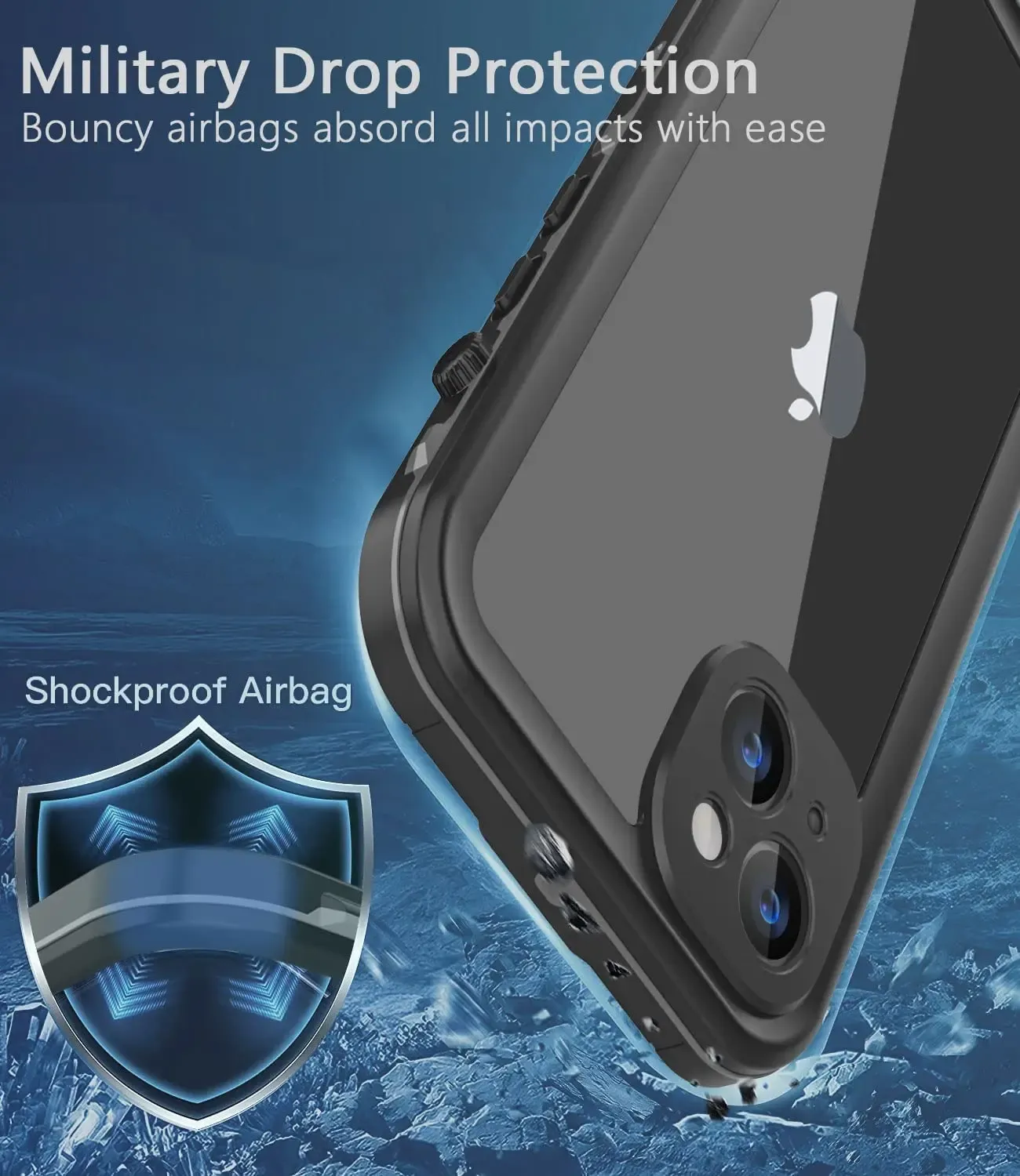 Coque étanche sous l'eau avec photos et vidéos haute définition