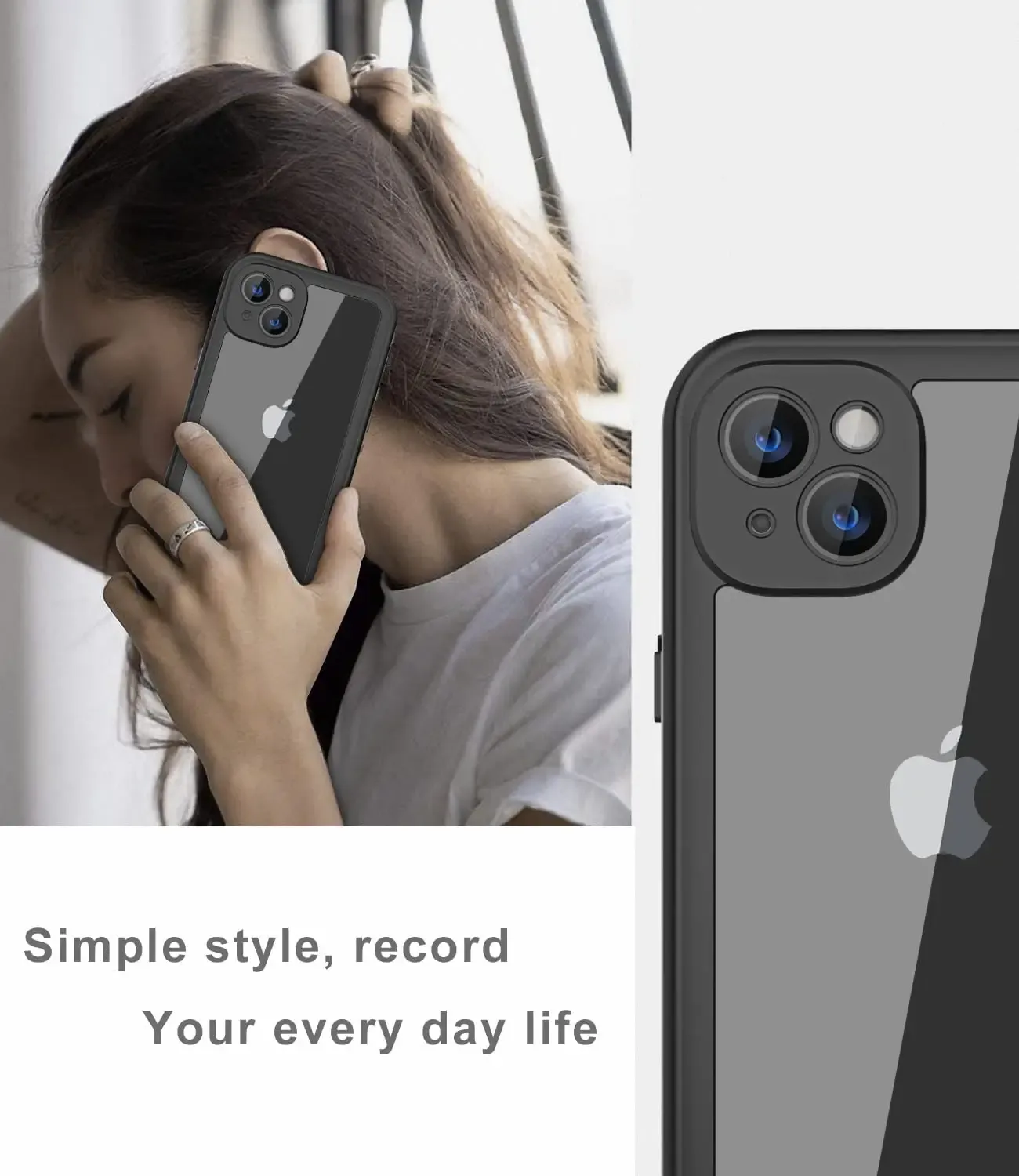 Coque transparente pour iPhone en lifestyle