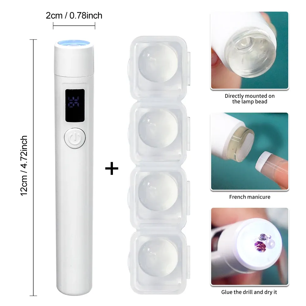 Lampe UV LED professionnelle pour ongles avec écran d'affichage, rechargeable et portable, à support amovible pour Nail Art 10