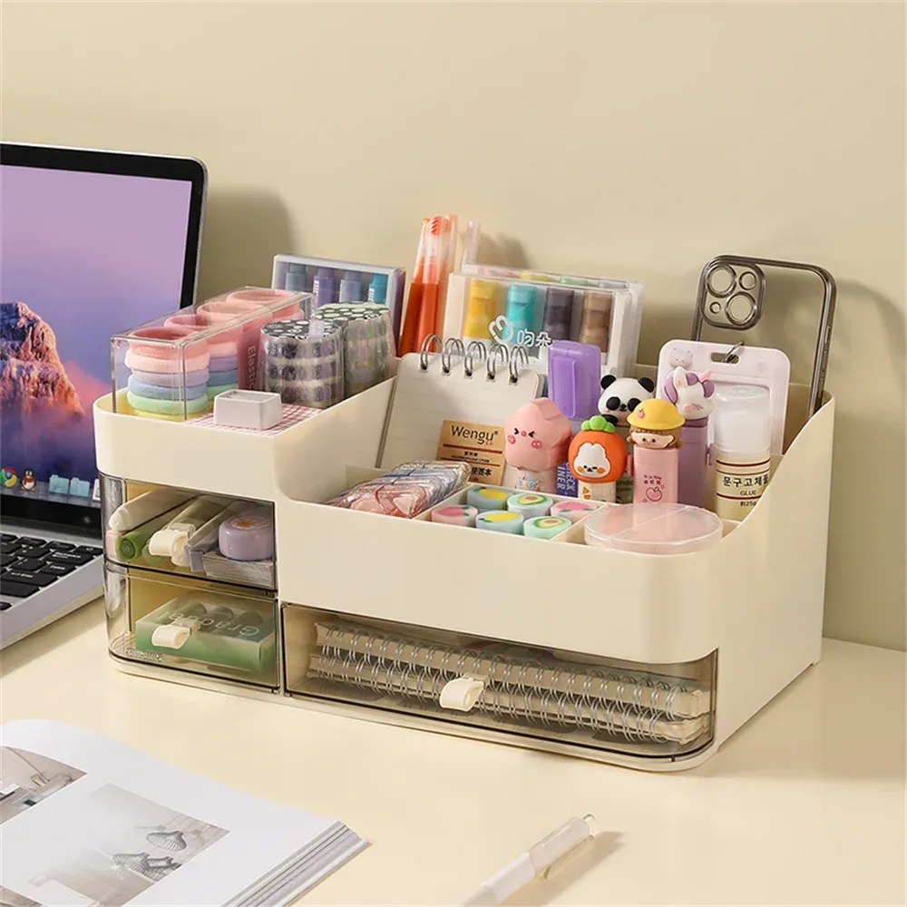 Organisateur cosmétique, vue rapprochée