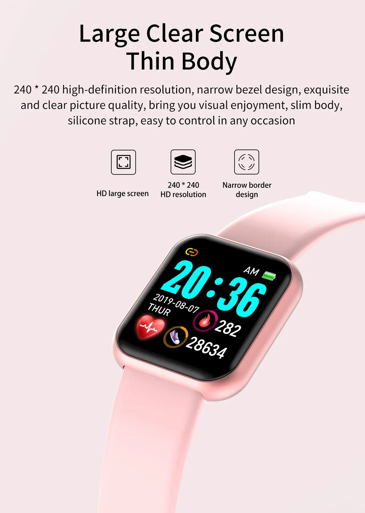 Montre connectée en mouvement