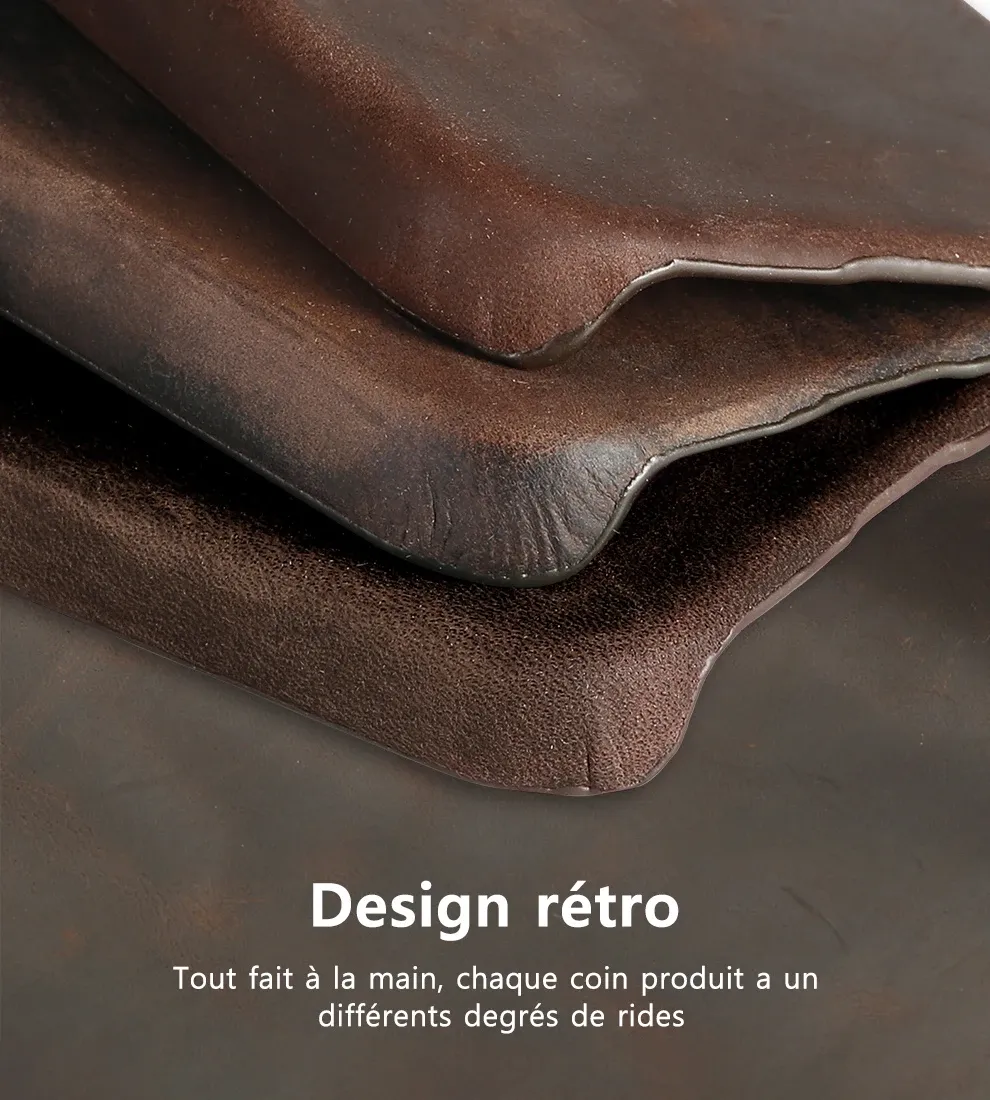 Étui en cuir, détail de la doublure