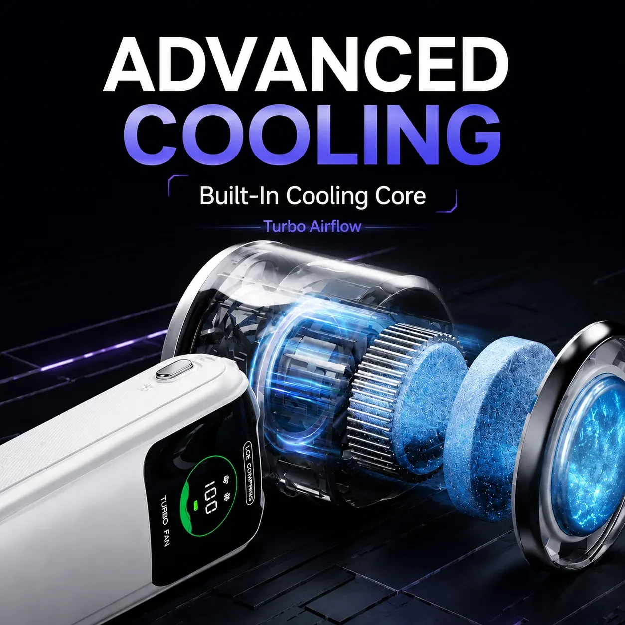 Ventilateur de Cou Portable 5 Vitesses, Pliable, Batterie 4000 mAh (Autonomie 9 h), Mains Libres, Voyage et Extérieur 4