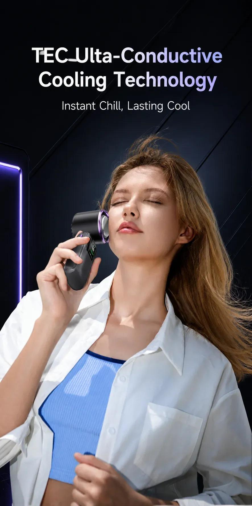 Ventilateur de cou portable, confort au quotidien