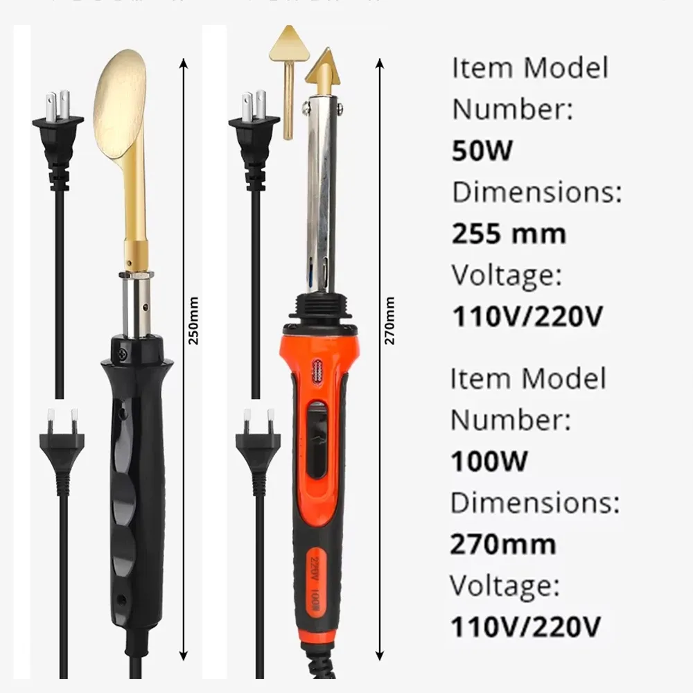 Kit de soudage plastique 50 W/100 W à température contrôlée pour la réparation de pare-chocs automobiles 2