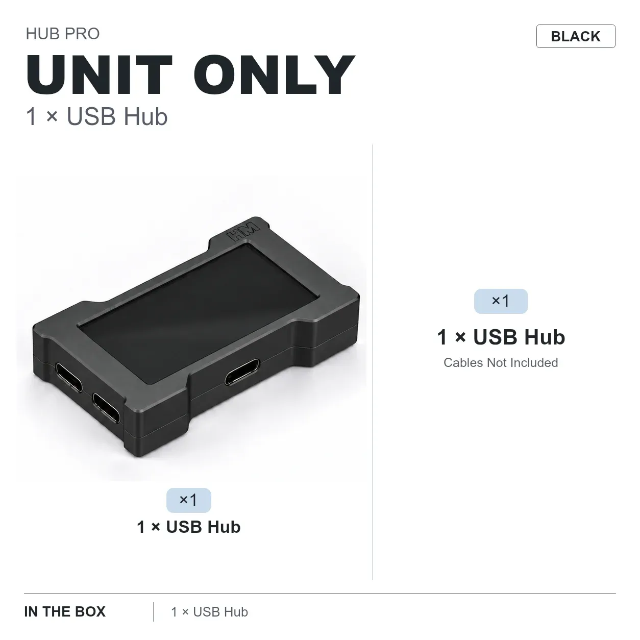 HMLAB ZNEO Hub USB pour gaming – 2 à 3 ports, 8 000 Hz, alimentation indépendante, avec écran, pour un setup de bureau gaming 14