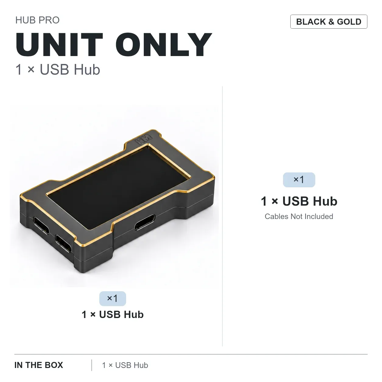 HMLAB ZNEO Hub USB pour gaming – 2 à 3 ports, 8 000 Hz, alimentation indépendante, avec écran, pour un setup de bureau gaming 16