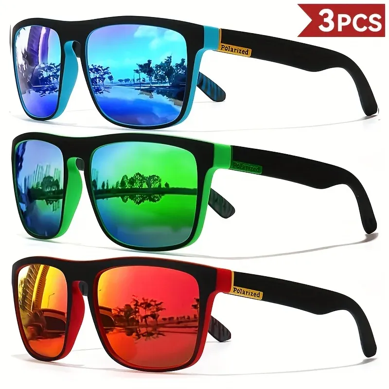 Lunettes de soleil carrées vintage polarisées pour hommes et femmes, protection UV400 10