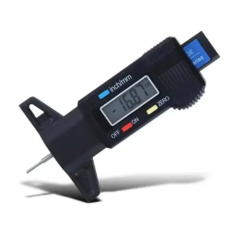 Jauge de profondeur numérique LCD pour pneus de voiture, 0-25 mm 6