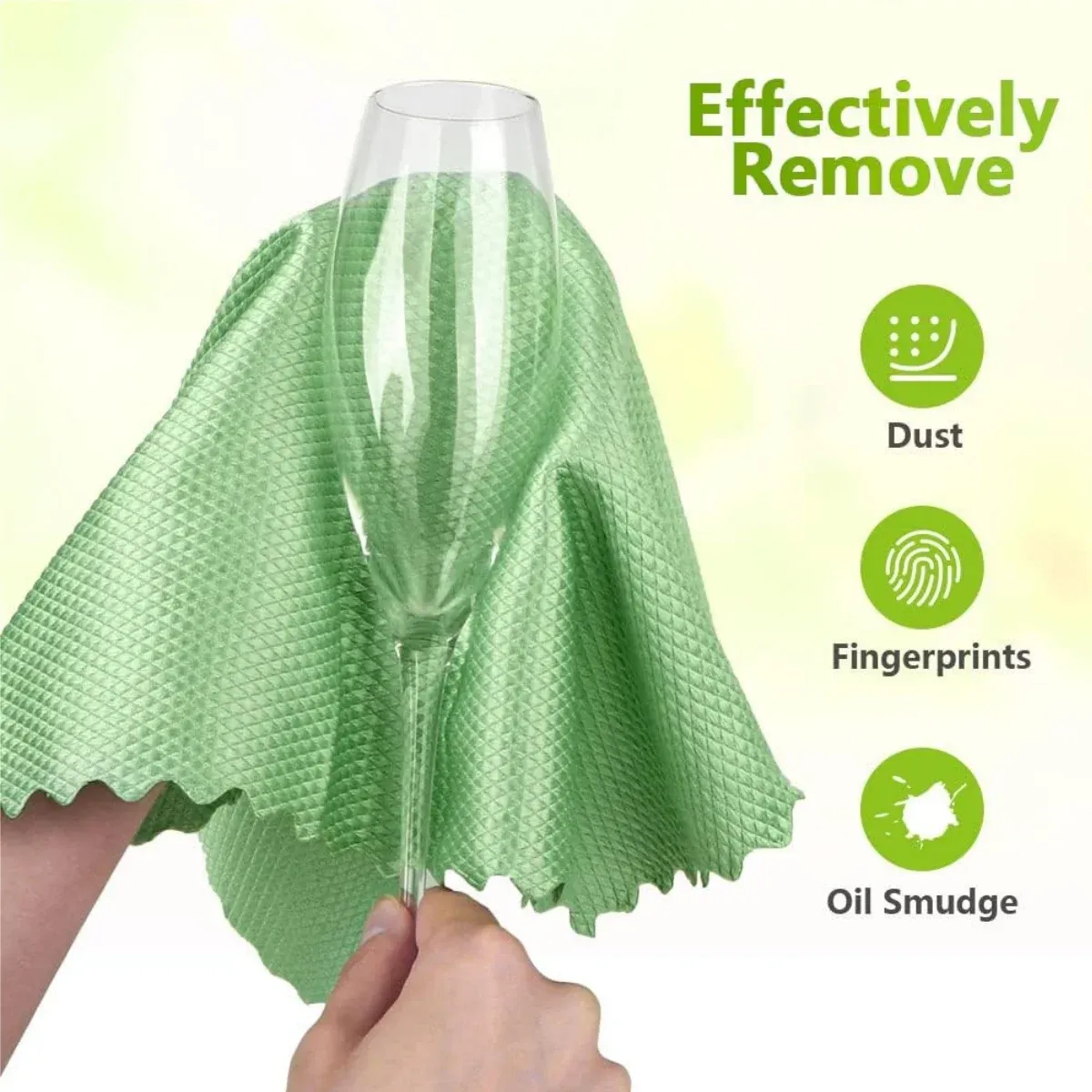 Détail de la texture du chiffon en microfibre