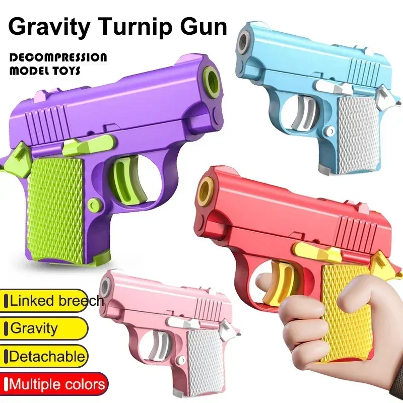 Pistolet jouet Fidget imprimé en 3D, modèle 1911 miniature, jouet anti-stress pour enfants et adultes, cadeau de décompression - Image 1