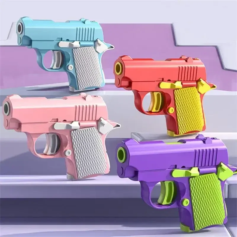 Pistolet jouet Fidget imprimé en 3D, modèle 1911 miniature, jouet anti-stress pour enfants et adultes, cadeau de décompression 3