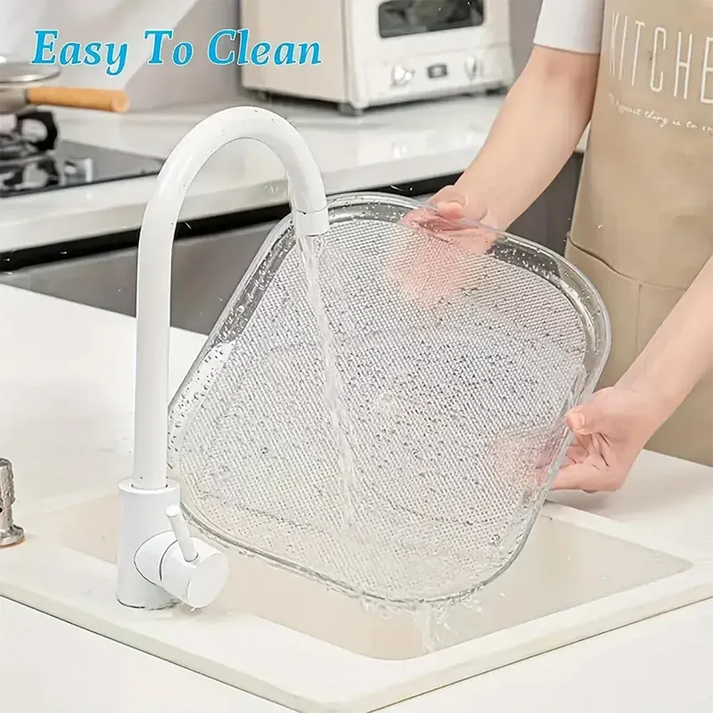 Plateau de rangement rotatif à 360 degrés pour réfrigérateur, idéal pour les pots à épices et le rangement divers en cuisine 2