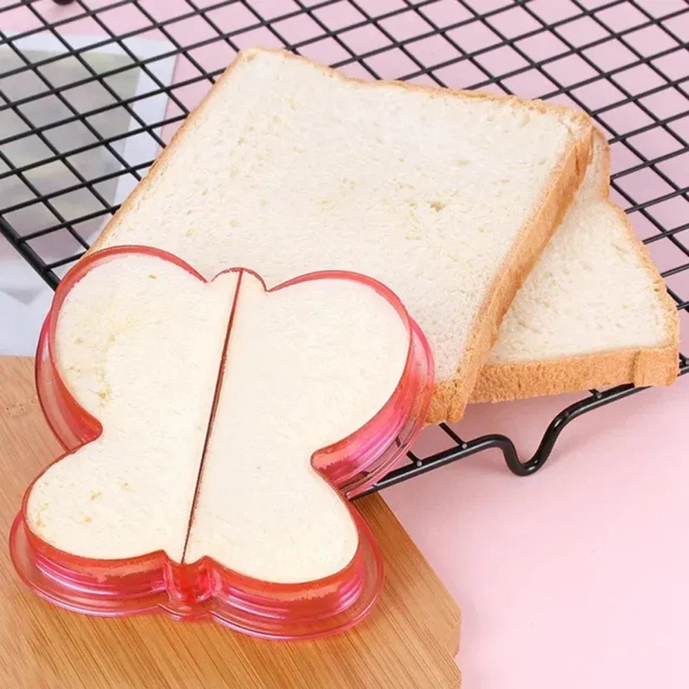 Coupe-sandwich pour enfants, emporte-pièce à pain, forme écureuil et dauphin de dessin animé, couteau à pain, scelleur pour boîtes à déjeuner Bento, accessoires 7