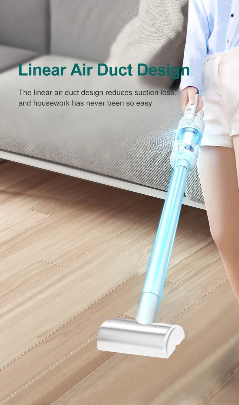 Aspirateur à main multifonctionnel en usage